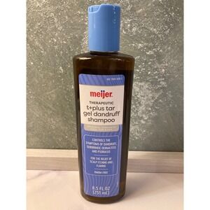 Meijer Therapeutic T+Plus Tar Gel Dandruff Shampoo 8.5 fl oz Coal Tar 0.50% NDC